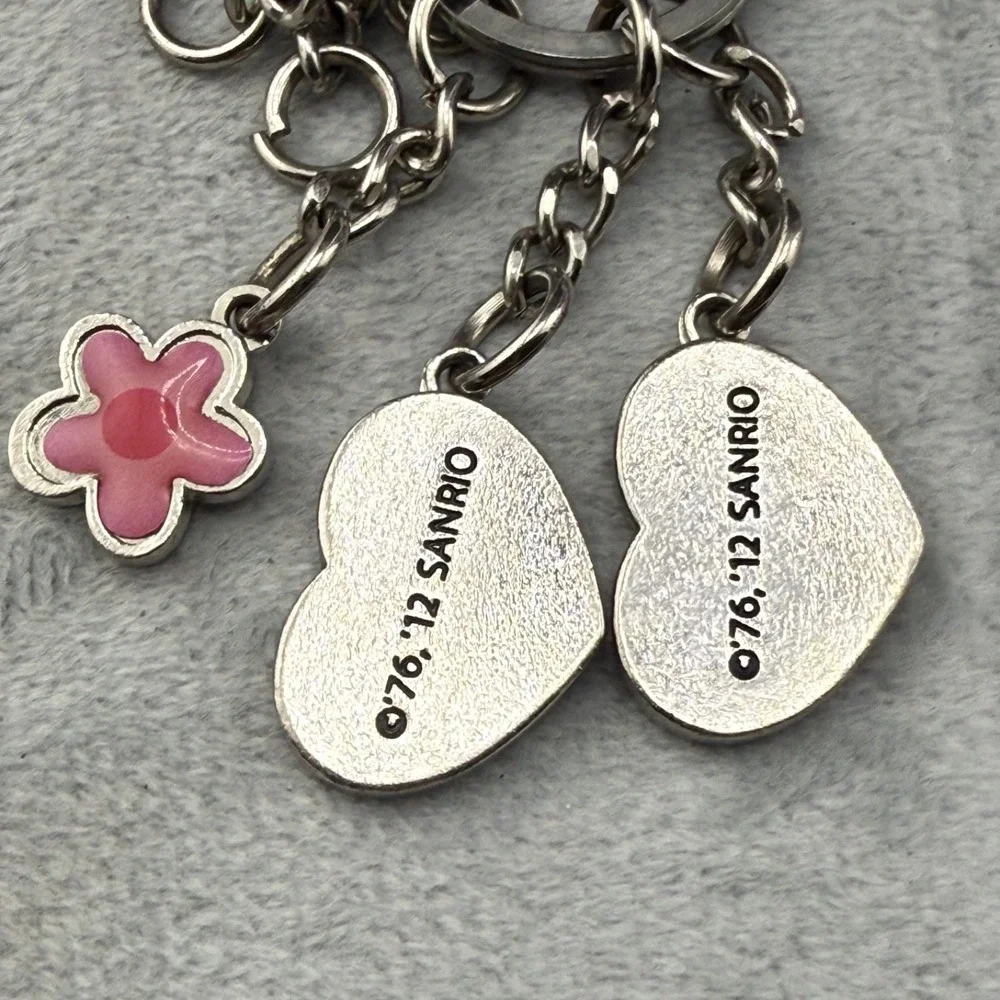 Vintage Hello Kitty Keychain Sanrio Silver Tone - Picture 6 of 8
